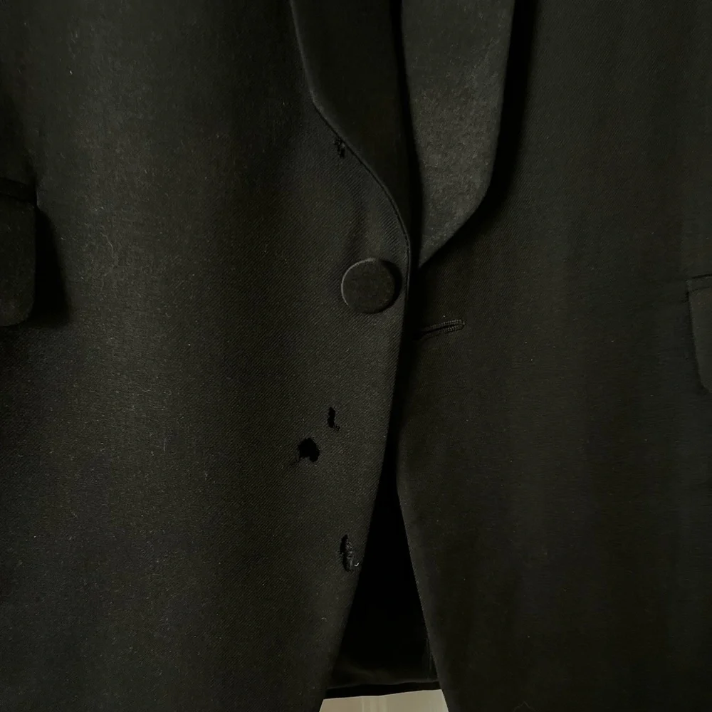 Pre-owned Saint Laurent Black Wool Shawl Collar Tuxedo Blazer. Hedi Slimane era - Picture 7 of 7